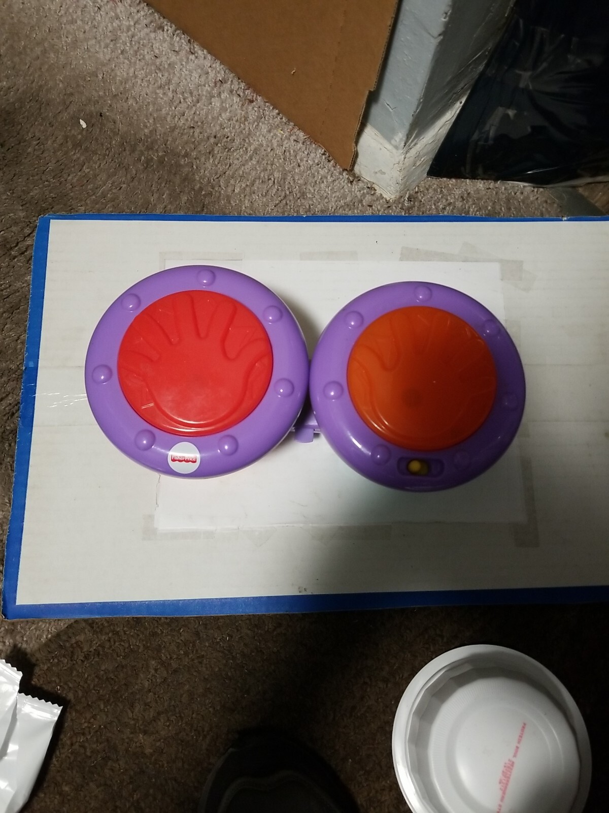 Fisher Price, Crawl Along Drum Roll, Bongos with Sounds & Lights