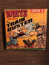 571 POPEYE The Sailor In The train buster 8MM FILM