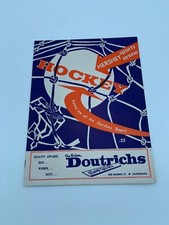 1957 Calder Cup Playoff Hockey Program Hershey Bears v Cleveland Barons 3/30