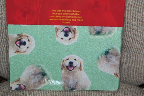 3 Puppy Dogs Book Sox Stretchable Book Cover NEW Fast Shipping - Picture 2 of 3