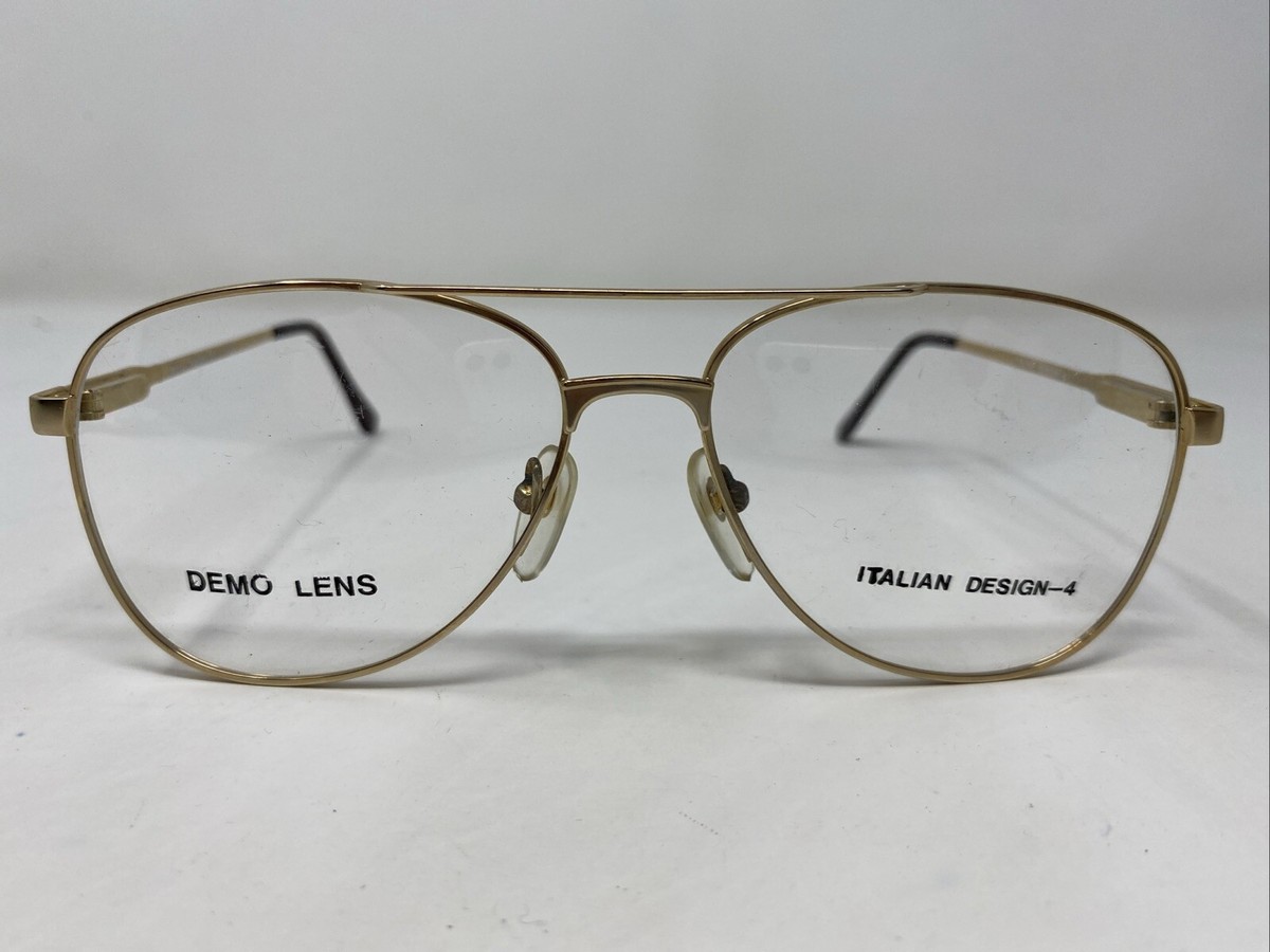 Look Eyeglasses M2 17N Italy Designer Frames Only Gold 53-14-145 53 17 145 Glasses main image 3
