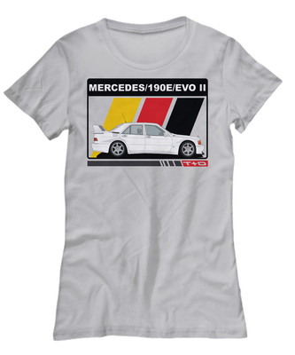 Mercedes 190E 2.5 Evo II German Flag Stripes Shirt - Women's Tee