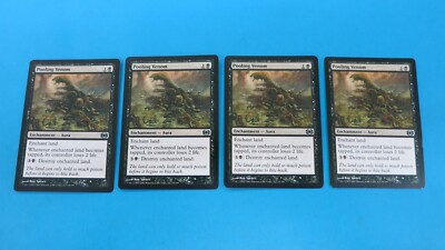 4x  POOLING VENOM  AURA   FUTURE SIGHT  MTG Magic the Gathering   NM / UNPLAYED