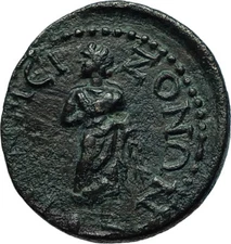 TERMESSOS MAJOR in PISIDIA 2-3CenAD HERMES & ASCLEPIUS Ancient Greek Coin i66540