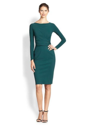 black vinyl bodycon dress Blush Radiance Crepe Bodycon Dress by Wyshlist main image 0