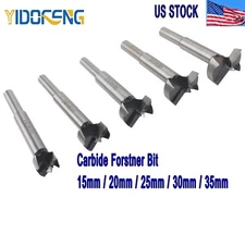 【US】Carbide Forstner Bit  Forstner Drill for Hardwood, Softwood, Plastic