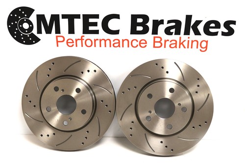 VW Golf MK6 2.0 GTD TDI 170 Front & Rear Drilled Grooved Brake Discs & Pads - Picture 4 of 8