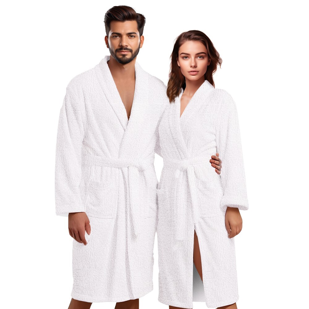 Terry Towel Bath Robe Unisex Bathrobe Soft Cotton Luxury Towel Dressing Gown