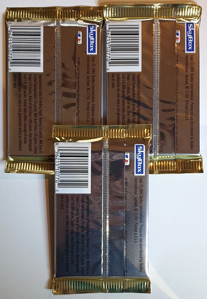 Lote de 3 x Packs de Baloncesto Skybox Premium Serie 1 1994-95 - Pack Precintado Foto 2 de 2