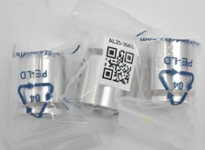 Lot of 3 MBS Aluminum Rounded Head Standoffs 1" x Dia x 1" Barrel Anodized