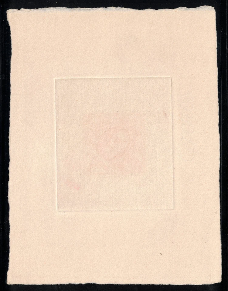 Estampilla de artista 1956 Mónaco FDR Roosevelt troquel hundido prueba Gandon Miermont FIPEX Foto 2 de 2