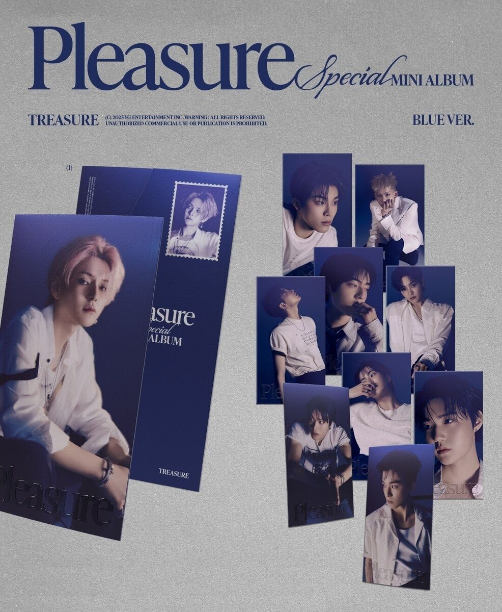 Treasure - Special Mini Album Pleasure Blue 10 versions SET Treasure - Special Mini Album Pleasure Blue 10 versions SET