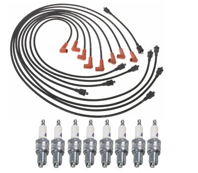 Professional Ignition Wire Set & 8 Rapidfire ACDelco Spark Plugs Kit For GMC V8