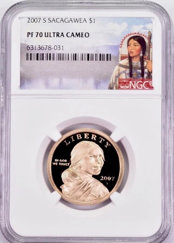 2007-S SACAGAWEA Dollar NGC PF70💥FLAWLESS QUALITY💥