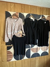 Lotto abbigliamento 4 pezzi donna abito nero taglia L top marche Apt 9, Lush ecc