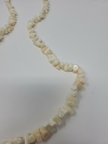 Vintage Massive Chunky Angel Skin Coral Necklace - Picture 5 of 12