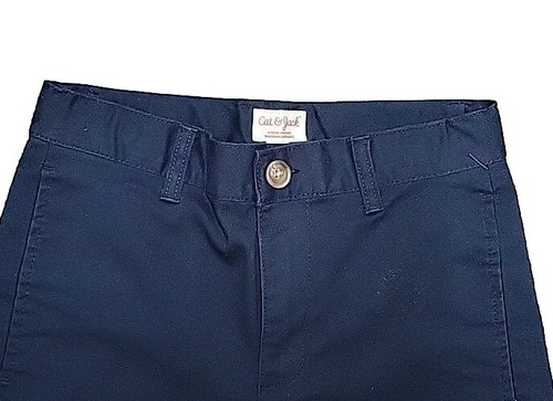Cat & Jack School Uniform Pants Boys 10 Navy Blue Slacks Adjustable Waist - Picture 6 of 12