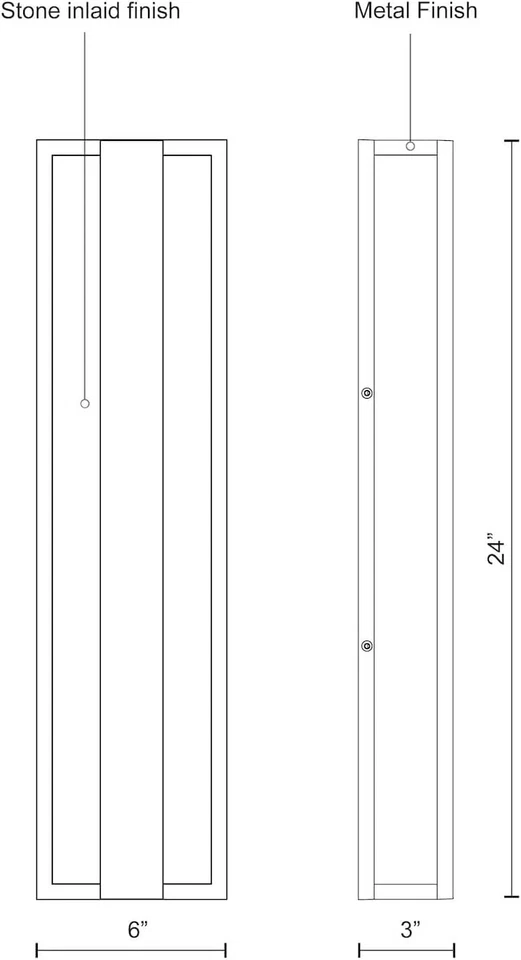 Kuzco Lighting EW6824-GY LED Caspian Outdoor Sconce Wall Light 120V Grey Finish - Imagem 2 de 3