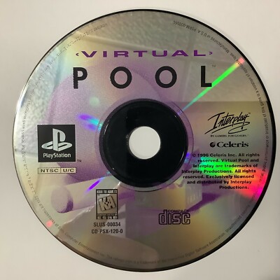 Virtual Pool PS1 Sony PlayStation 1 Disc Only