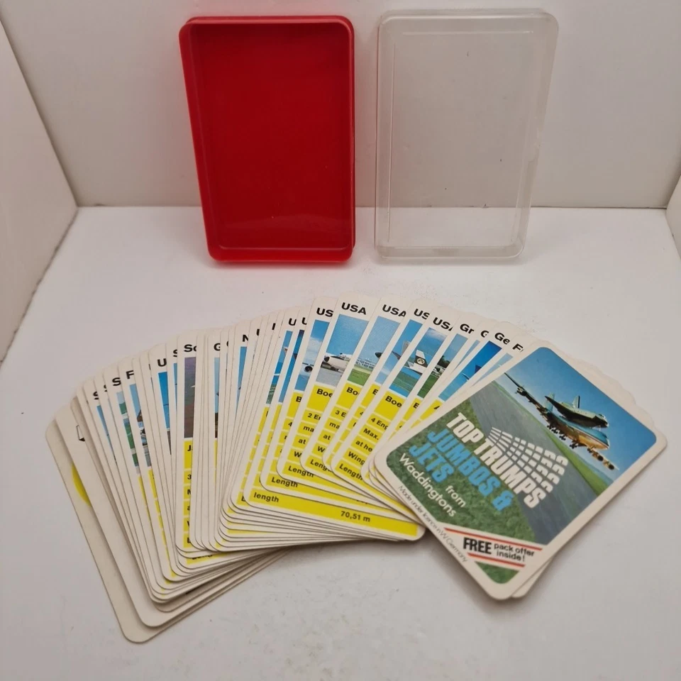 Vintage Waddingtons Top Trumps Universal Series 1982 Jumbos & Jets - Complete - Image 2 of 4