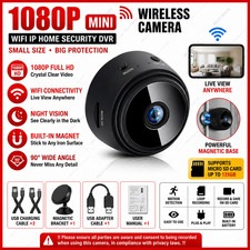 1080P WiFi Mini Security Camera Magnetic 2.4GHz Micro SD Night Vision