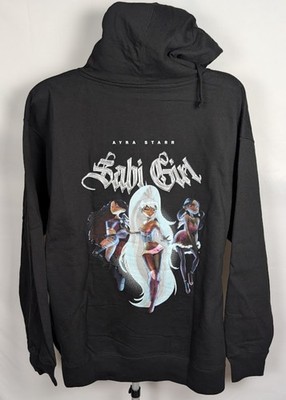 Sabi Girl Ayra Starr Black Men s Sz X-Large (XL) Relaxed Hoodie Rush TikTok Fav