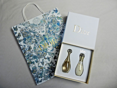 Christian Dior J'adore Perfume & Body Milk Large Gift Set - New in Box with Bag!