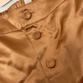 Agent Provocateur Gold Classic Pajama Silk Shorts AP2 Small NWT $250