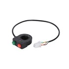 12V Horn Head Light Black On Off Button Handlebar Switch For Motorcycle Scooter