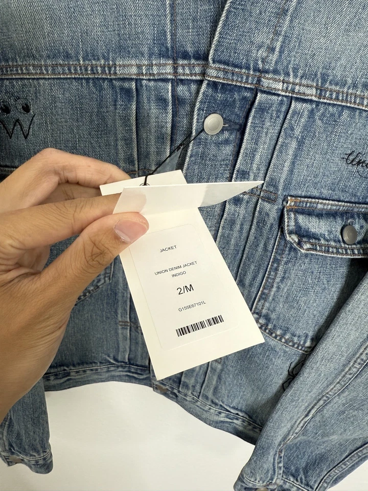 John Elliott x Union x Dr. Chaqueta Woo Denim Thumper | Talla 2 Mediana Foto 3 de 4