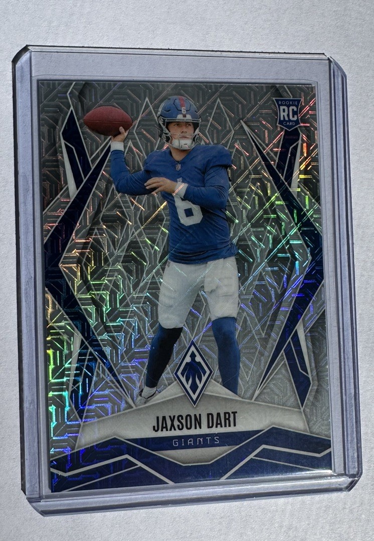 Jaxson Dart Ash Mojo 6/25 RC GIANTS NUMBER MATCH 2025 Panini Phoenix #200 