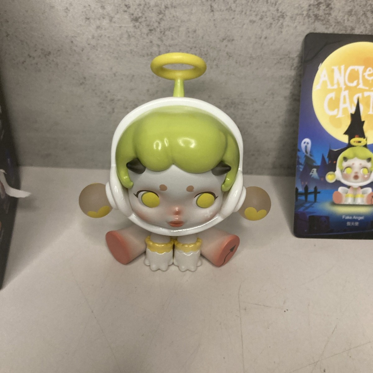 POP MART x SKULLPANDA ANCIENT CASTLE Fake Angel Figure And Card