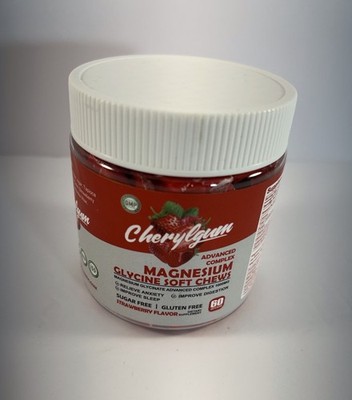 Cherylgum Advanced Complex Magnesium Glycine Soft Chews Exp 12/2026 Strawberry
