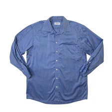 Eton Shirt Mens 43 Classic Fit Cotton Long Sleeve Collared Business Dress