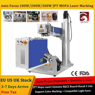 Auto Focus 100W/200W/300W JPT Mopa M7 Fiber Laser Marking Engraver Machine IN EU