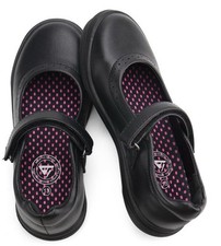 Size 6.5 Girls School Uniform Shoes Black LABasic