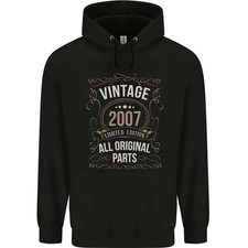 Sudadera 80% Algodón Edición Limitada 2007, Hombre, Negra, AWDis