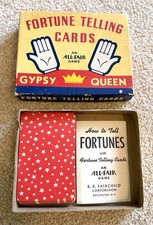 Vintage Gypsy Queen Fortune Telling Cards Game E. E. Fairchild Complete 