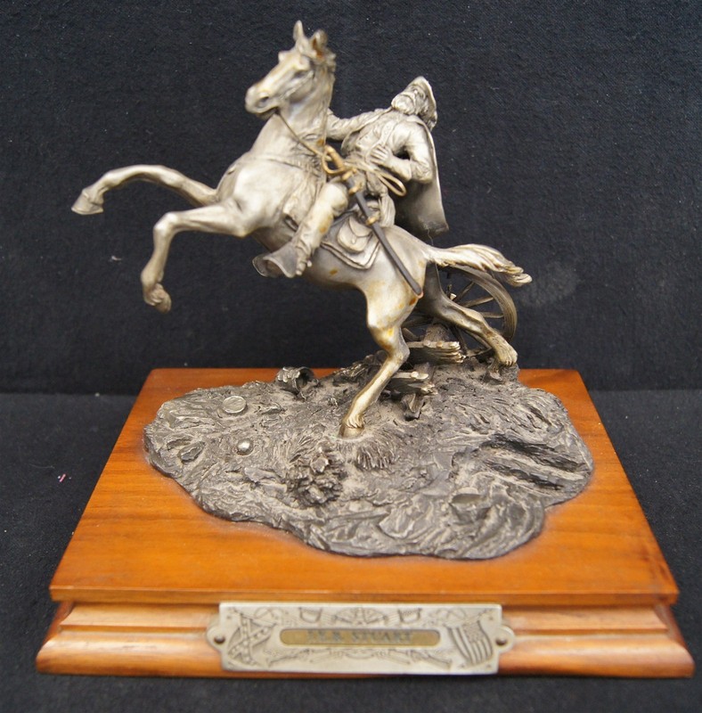 CHILMARK J.E.B. STUART Pewter Sculpture By F.J Barnum LTD /2500 6.5" 1988