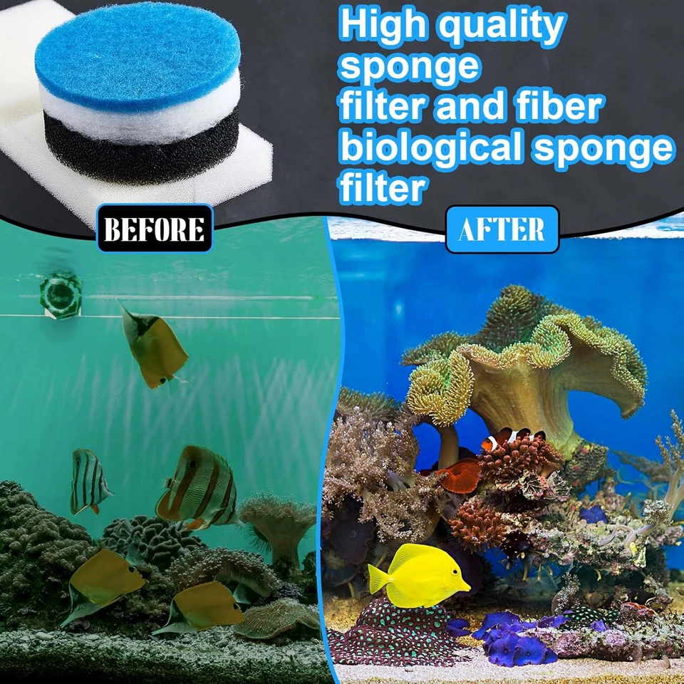 28 Pcs Filter Media Replacement Set Compatible with Fluval Fx2 Fx4 Fx5 Fx6, Incl - Image 3 of 4