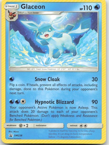Glaceon SM238 SM Promos Pokemon TCG LP