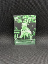 2025 Topps Black and White B&W Baseball Jacob Wilson Green /99 Rookie #86 RC A's