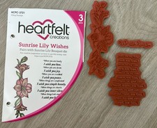 Heartfelt Creations Sunrise Lily Wishes Stamp Set
