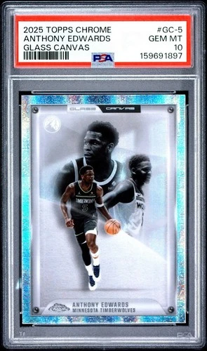 2025 Topps Chrome Anthony Edwards Base (PSA 10)