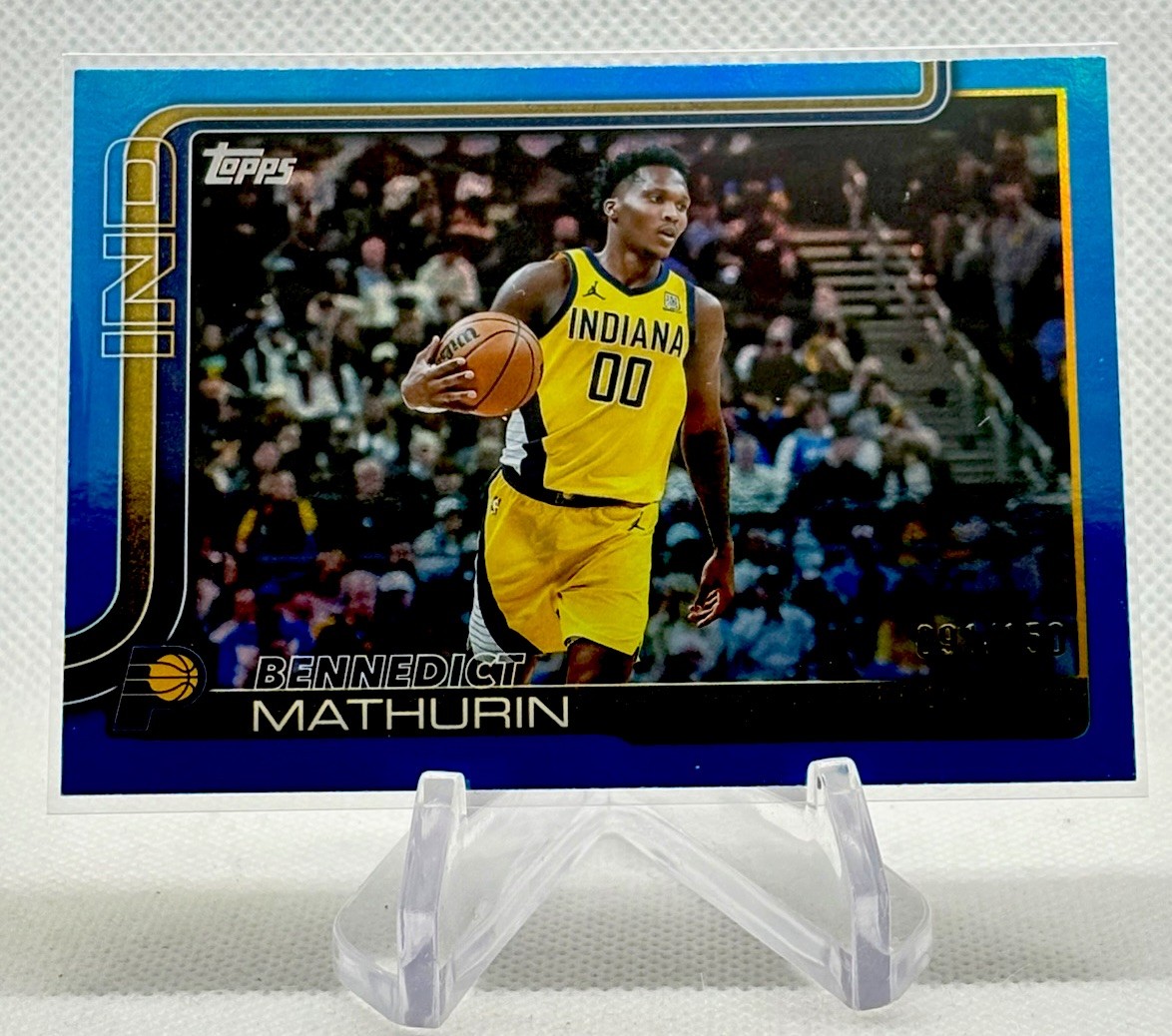 マルディーニ♡ 2025-26 Topps Bennedict Mathurin Blue Rainbow Parallel 091/150 #48