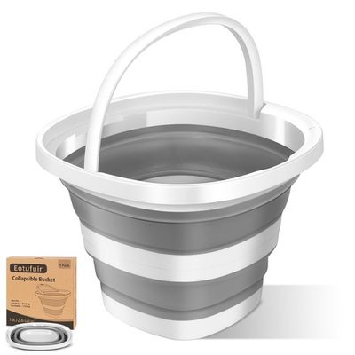 #ad 1Pack Collapsible Bucket 2.6Gal 10L Folding Bucket for Camping Car Wash... $20.12