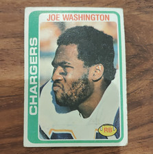Topps 1978 Joe Washington San Diego Chargers #387 NFL Football Card Rookie. rookie card picture
