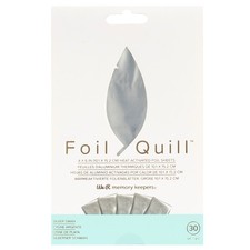 We R Foil Quill Foil Sheets 4"X6" 30/Pkg-Silver Swan