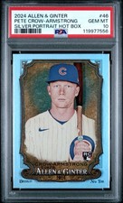2024 Topps Allen & Ginter Baseball Pete Crow Armstrong 46 Silver Portrait PSA 10