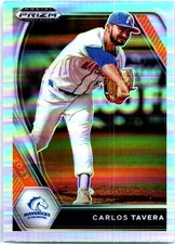 2021 Panini Prizm Draft Picks #PDP137 Carlos Tavera Silver Prizm